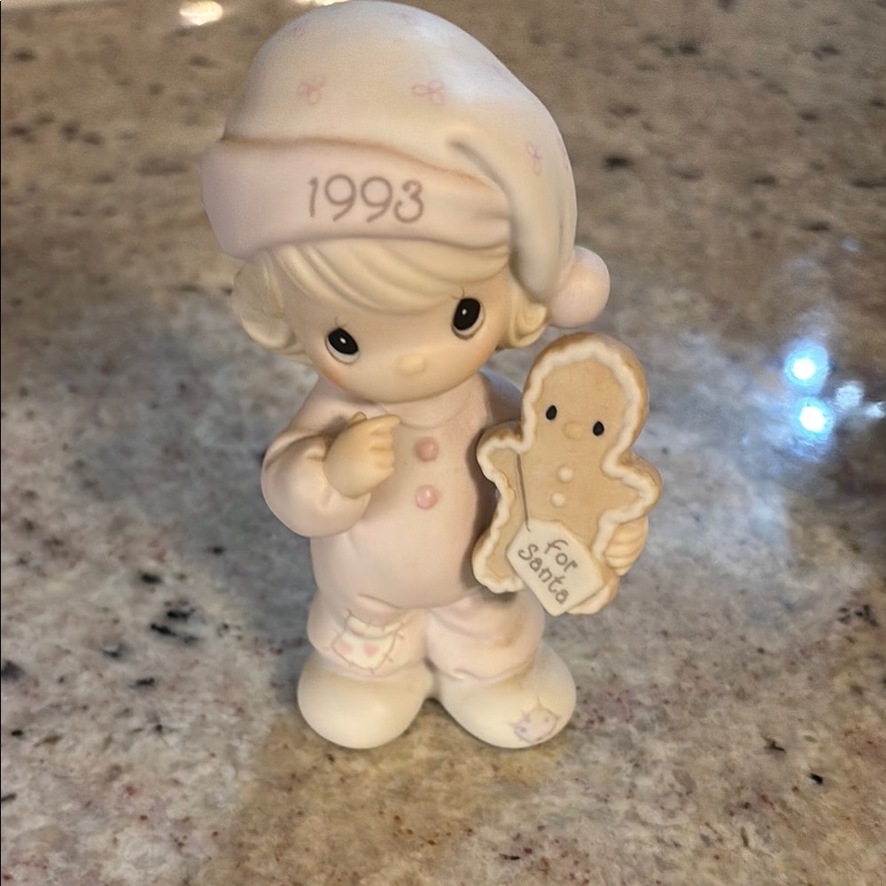 Precious Moments Pink and White Figurine